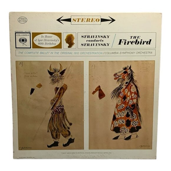 LP Igor Stravinsky - Columbia Symphony Orchestra - The Firebird Vinyl Record - Picture 1 of 2